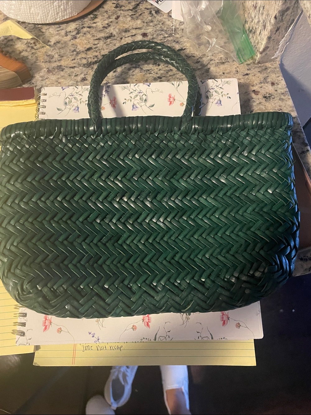 Dragon Diffusion Green Woven Tote Bag - Picture 2 of 6